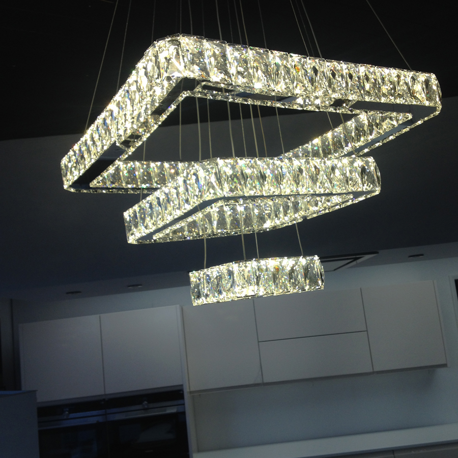 LED Crystal Ceiling Light